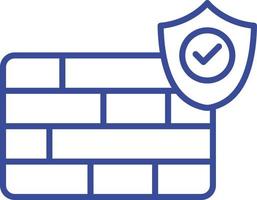 Firewall Isolated Vector icon which can easily modify or edit