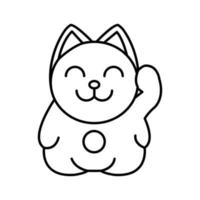 lucky Kitty Animal Vector icon which is suitable for commercial work and easily modify or edit it