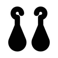 Earring Vector icon which is suitable for commercial work and easily modify or edit it