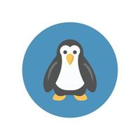 icono de vector animal de pingüino que es adecuado para el trabajo comercial y modificarlo o editarlo fácilmente