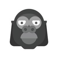 Gorilla animal Vector icon which is suitable for commercial work and easily modify or edit it