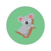 icono de vector animal koala que es adecuado para el trabajo comercial y modificarlo o editarlo fácilmente