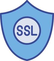 icono de vector aislado de protección ssl que puede modificar o editar fácilmente