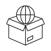 worldwide delivery Vector icon which is suitable for commercial work and easily modify or edit it