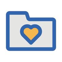Favourite Folder  Vector icon which is suitable for commercial work and easily modify or edit it