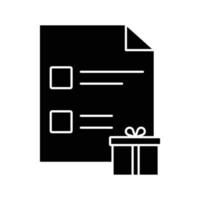 icono de vector de archivo de regalo que es adecuado para el trabajo comercial y modificarlo o editarlo fácilmente