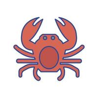 crustacean animal Vector icon which is suitable for commercial work and easily modify or edit it