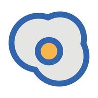 Fried Egg Vector icon which is suitable for commercial work and easily modify or edit it