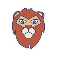 Lion animal Vector icon which is suitable for commercial work and easily modify or edit it
