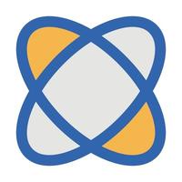 Atom Vector icon which is suitable for commercial work and easily modify or edit it