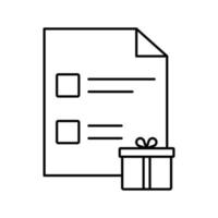 icono de vector de archivo de regalo que es adecuado para el trabajo comercial y modificarlo o editarlo fácilmente