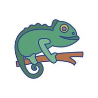 Chameleon animal Vector icon which is suitable for commercial work and easily modify or edit it