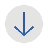 Arrow  Down Vector icon which is suitable for commercial work and easily modify or edit it