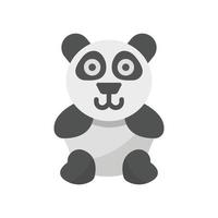 icono de vector animal panda que es adecuado para el trabajo comercial y modificarlo o editarlo fácilmente