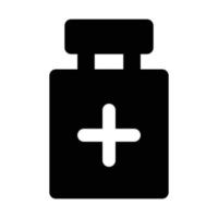 icono de vector de botella de medicina que es adecuado para el trabajo comercial y modificarlo o editarlo fácilmente
