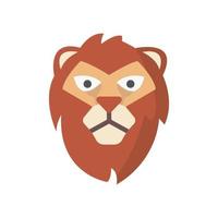 icono de vector de animal de león que es adecuado para el trabajo comercial y modificarlo o editarlo fácilmente