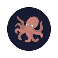 Octopus animal Vector icon which is suitable for commercial work and easily modify or edit it