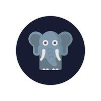 Elephant animal Vector icon which is suitable for commercial work and easily modify or edit it