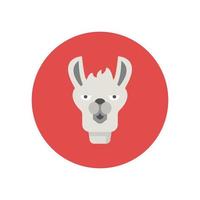 icono de vector animal de llama que es adecuado para el trabajo comercial y modificarlo o editarlo fácilmente