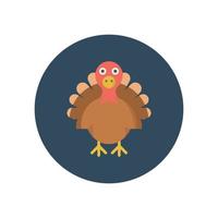 turkey animal Vector icon which is suitable for commercial work and easily modify or edit it