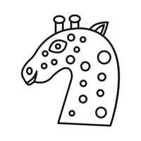 Giraffe animal Vector icon which is suitable for commercial work and easily modify or edit it