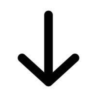Arrow  Down Vector icon which is suitable for commercial work and easily modify or edit it