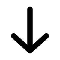 Arrow  Down Vector icon which is suitable for commercial work and easily modify or edit it