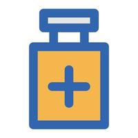 Medicine Bottle Vector icon which is suitable for commercial work and easily modify or edit it