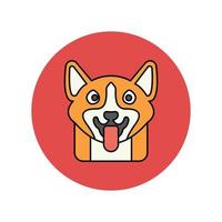 Pet dog Vector icon which is suitable for commercial work and easily modify or edit it