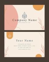 Soft card name boho design vector