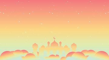 diseño de fondo islámico. fondo de ramadán kareem. fondo de eid mubarak vector