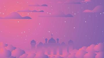 diseño de fondo islámico. fondo de ramadán. fondo de eid mubarak vector