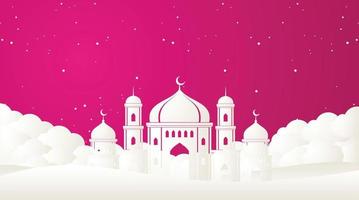 diseño de fondo islámico. fondo de ramadán. fondo de eid mubarak vector