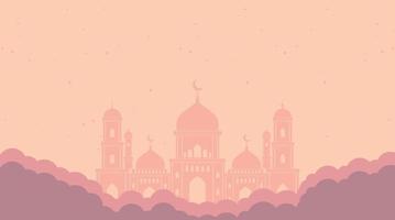 diseño de fondo islámico. fondo de ramadán. fondo de eid mubarak vector