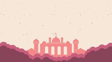 diseño de fondo islámico. fondo de ramadán. fondo de eid mubarak vector