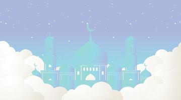 diseño de fondo islámico. fondo de ramadán. fondo de eid mubarak vector