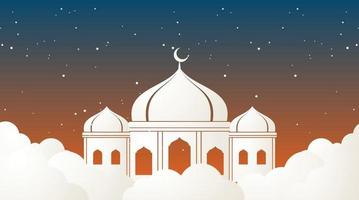 diseño de fondo islámico. fondo de ramadán. fondo de eid mubarak vector