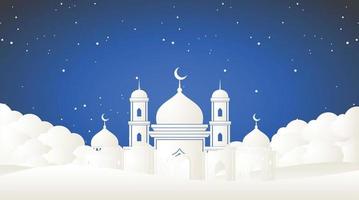 diseño de fondo islámico. fondo de ramadán. fondo de eid mubarak vector