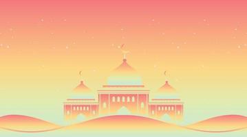 diseño de fondo islámico. fondo de ramadán kareem. fondo de eid mubarak vector