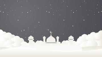 diseño de fondo islámico. fondo de ramadán. fondo de eid mubarak vector