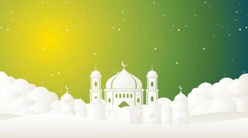 diseño de fondo islámico. fondo de ramadán. fondo de eid mubarak vector