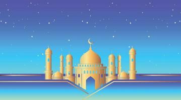 diseño de fondo islámico. fondo de ramadán. fondo de eid mubarak vector