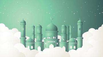 diseño de fondo islámico. fondo de ramadán. fondo de eid mubarak vector