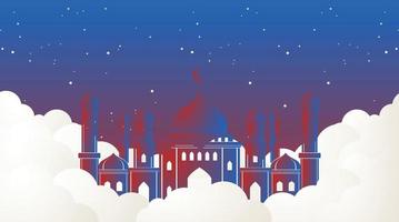 diseño de fondo islámico. fondo de ramadán. fondo de eid mubarak vector