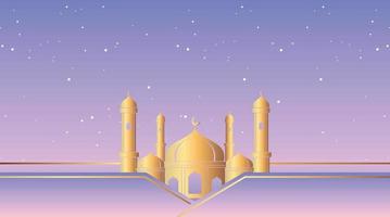 diseño de fondo islámico. fondo de ramadán. fondo de eid mubarak vector