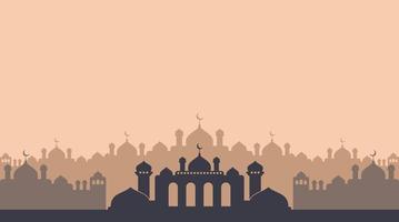 diseño de fondo islámico. fondo de ramadán. fondo de eid mubarak vector