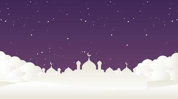 diseño de fondo islámico. fondo de ramadán. fondo de eid mubarak vector