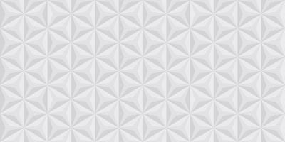 Triangle Geometric White 3D Background. Polygon Shape Pattern Backdrop. Grey Mosaic Geometry Pattern. Triangular Creative Template. Abstract Modern Wallpaper Design. Vector Illustration.