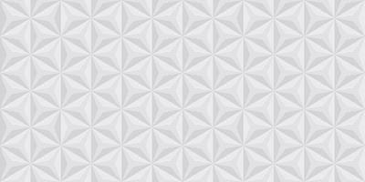 fondo 3d blanco geométrico triángulo. telón de fondo de patrón de forma de polígono. patrón de geometría de mosaico gris. plantilla creativa triangular. diseño abstracto de papel tapiz moderno. ilustración vectorial vector