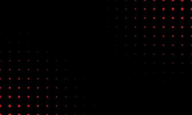 Black and Red Halftone Background. Dotted Creative Modern Wallpaper Design. Half Tone Gradation Abstract Pattern. Half Tone Retro Luxury Style Bright Effect Banner. Vector Illustration.